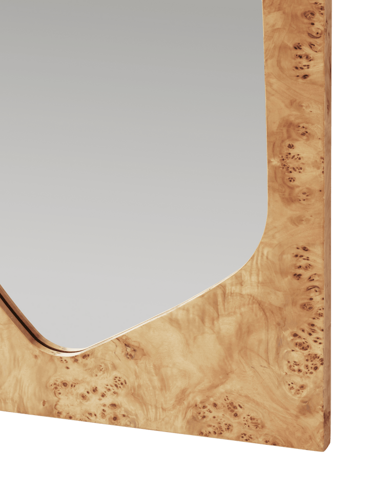 Folia Mirror - H135 - Ferm Living Mirrors - Natural Burl - HORNE