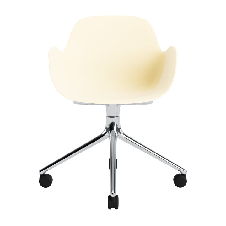 Form Armchair Swivel 4W Aluminum - Normann Copenhagen Swivel Chairs - Form Armchair Swivel 4W Alu - Bright Blue - HORNE