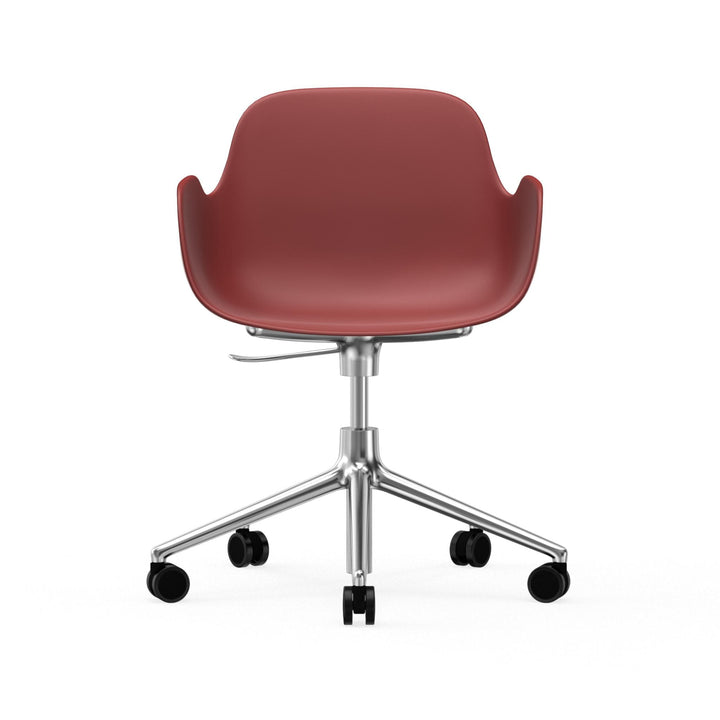 Form Armchair Swivel 5W Gas Lift Aluminum - Normann Copenhagen Swivel Chairs - Form Armchair Swivel 5W Gas Lift Alu - Bright Blue - HORNE