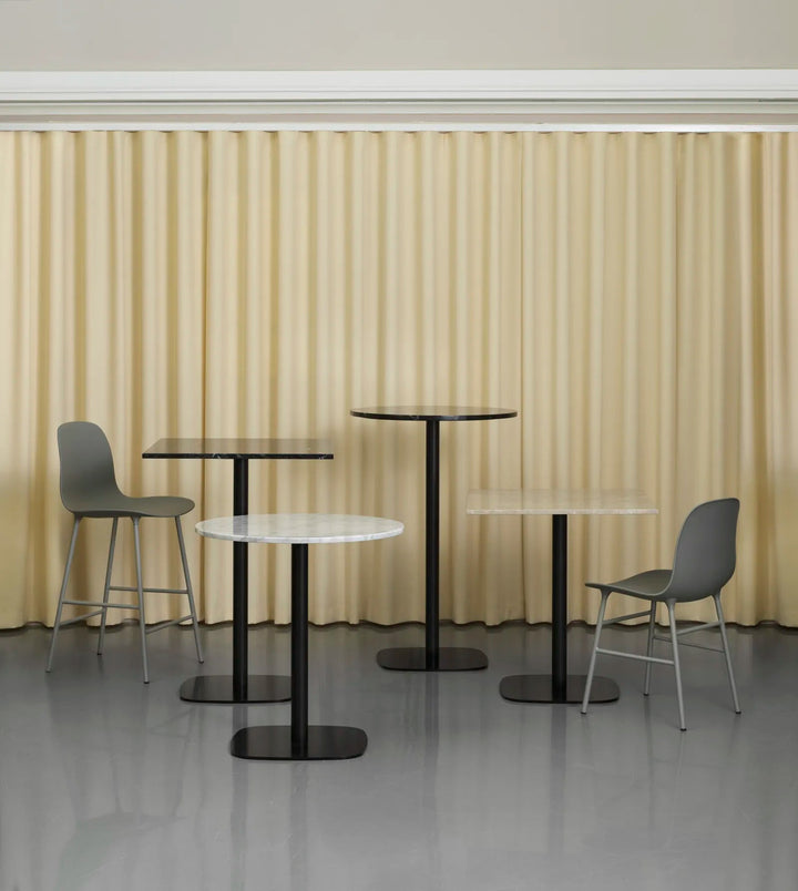 Form Café Table H104.5 70x70 cm Wood - Normann Copenhagen Cafe Tables - Black Oak - HORNE