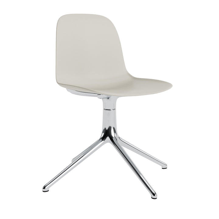 Form Chair Swivel 4L Aluminum - Normann Copenhagen Swivel Chairs - Form Chair Swivel 4L Alu - Light Grey - HORNE
