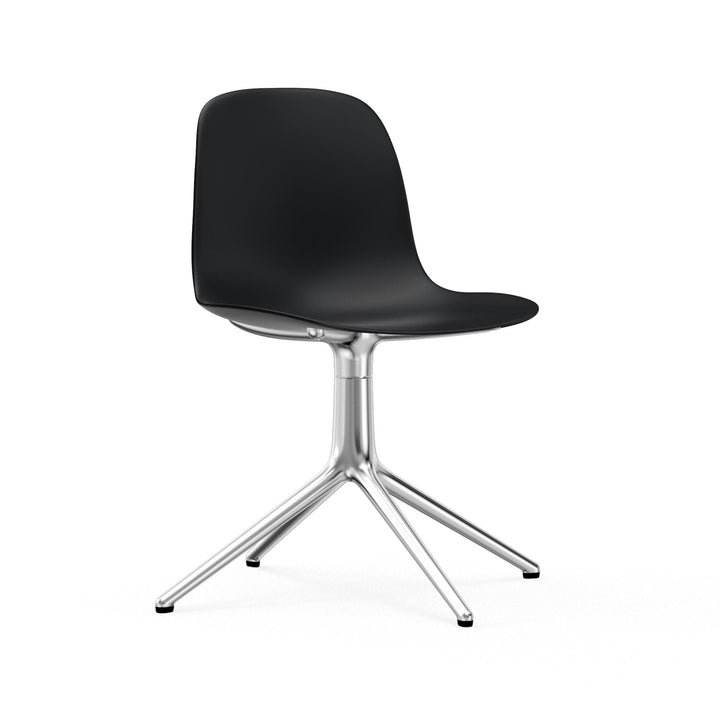 Form Chair Swivel 4L Aluminum - Normann Copenhagen Swivel Chairs - Form Chair Swivel 4L Alu - Black - HORNE