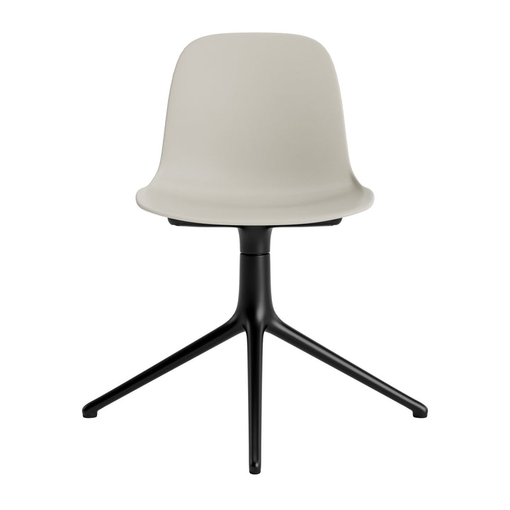 Form Chair Swivel 4L Aluminum - Normann Copenhagen Swivel Chairs - Form Chair Swivel 4L Black Alu - Bright Blue - HORNE