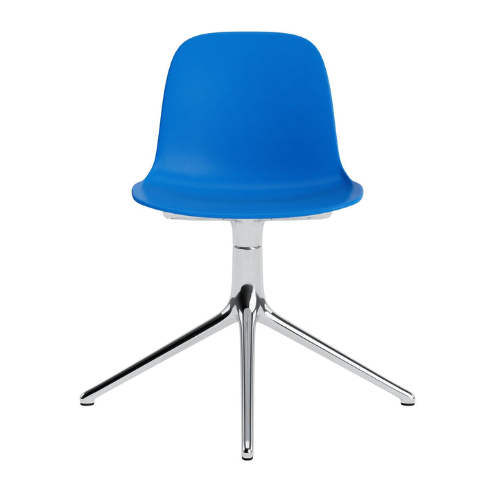 Form Chair Swivel 4L Aluminum - Normann Copenhagen Swivel Chairs - Form Chair Swivel 4L Alu - Bright Blue - HORNE