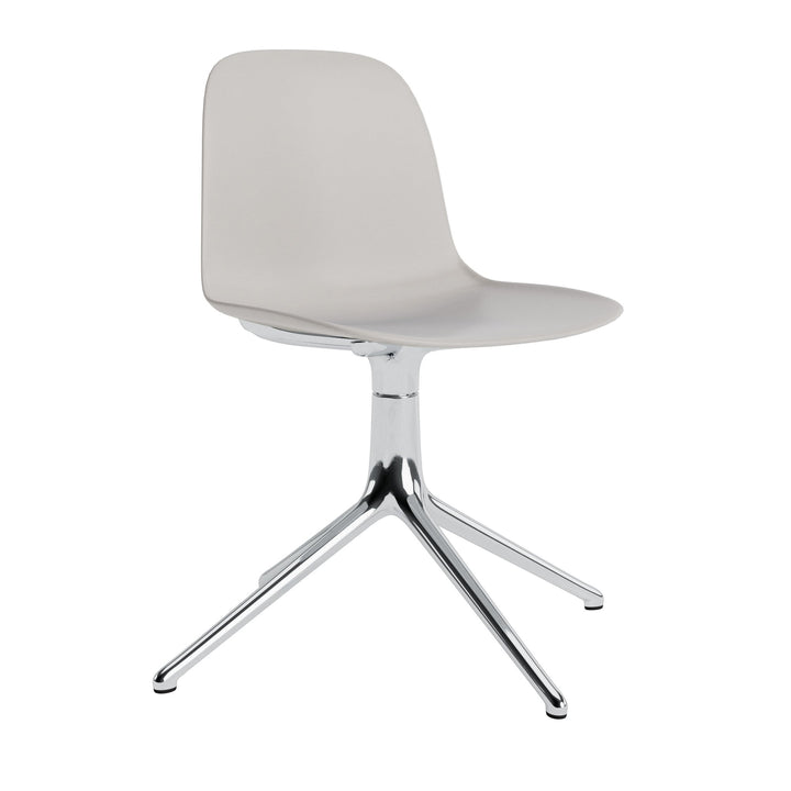 Form Chair Swivel 4L Aluminum - Normann Copenhagen Swivel Chairs - Form Chair Swivel 4L Alu - Warm Grey - HORNE