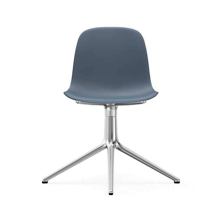 Form Chair Swivel 4L Aluminum - Normann Copenhagen Swivel Chairs - Form Chair Swivel 4L Alu - Bright Blue - HORNE