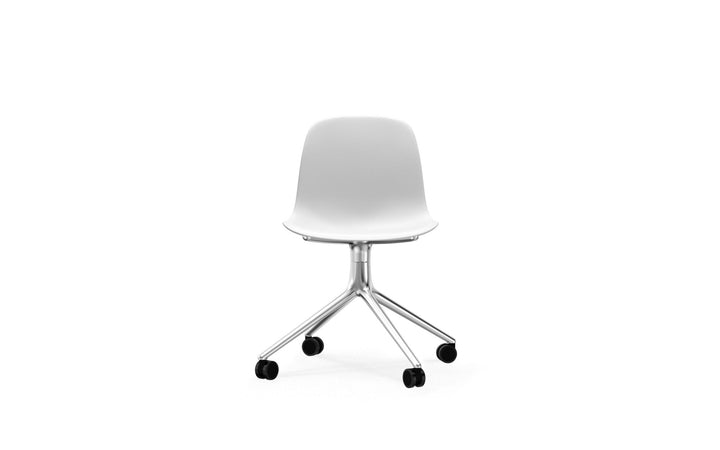 Form Chair Swivel 4W Aluminum - Normann Copenhagen Swivel Chairs - Form Chair Swivel 4W Alu - Bright Blue - HORNE