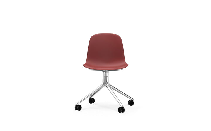Form Chair Swivel 4W Aluminum - Normann Copenhagen Swivel Chairs - Form Chair Swivel 4W Alu - Bright Blue - HORNE