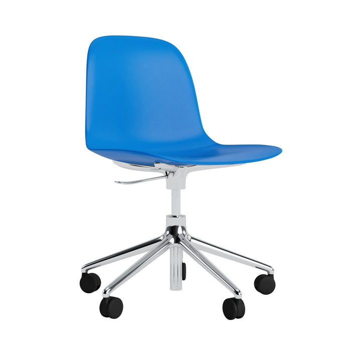 Form Chair Swivel 5W Gas Lift Aluminum - Normann Copenhagen Swivel Chairs - Form Chair Swivel 5W Gas Lift Alu - Bright Blue - HORNE