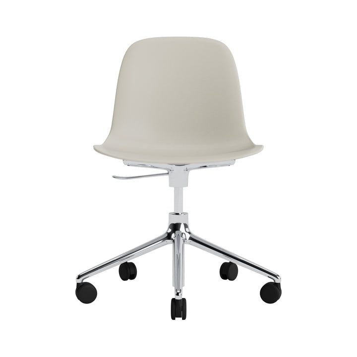Form Chair Swivel 5W Gas Lift Aluminum - Normann Copenhagen Swivel Chairs - Form Chair Swivel 5W Gas Lift Alu - Bright Blue - HORNE