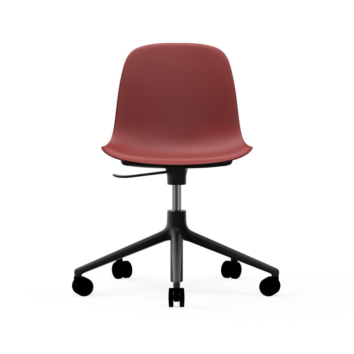 Form Chair Swivel 5W Gas Lift Aluminum - Normann Copenhagen Swivel Chairs - Form Chair Swivel 5W Gas Lift Black Alu - Bright Blue - HORNE