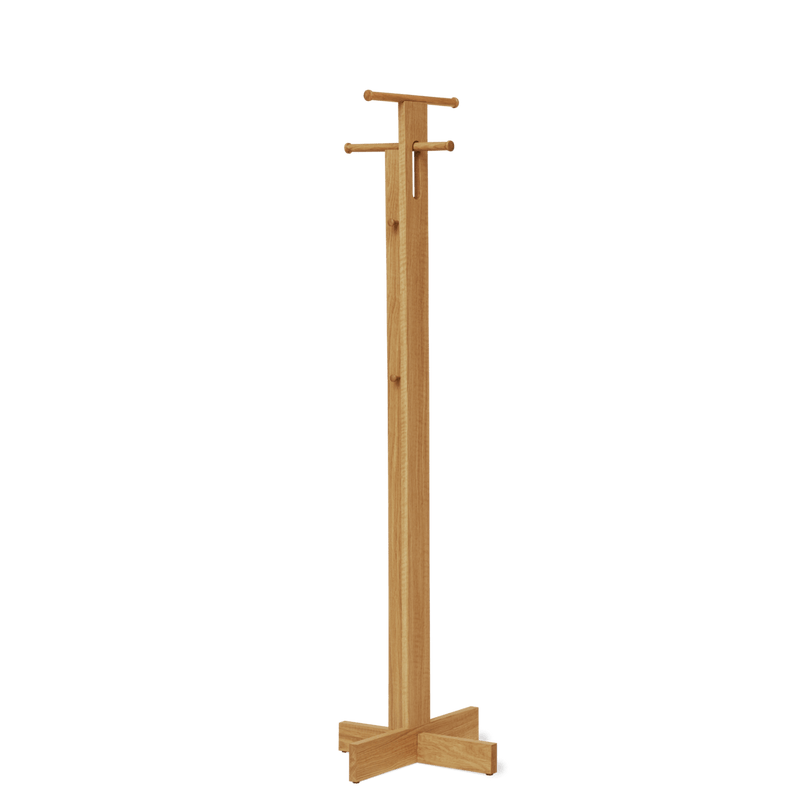Foyer Coat Stand - Form & Refine Coat + Key Racks - White Oak - HORNE
