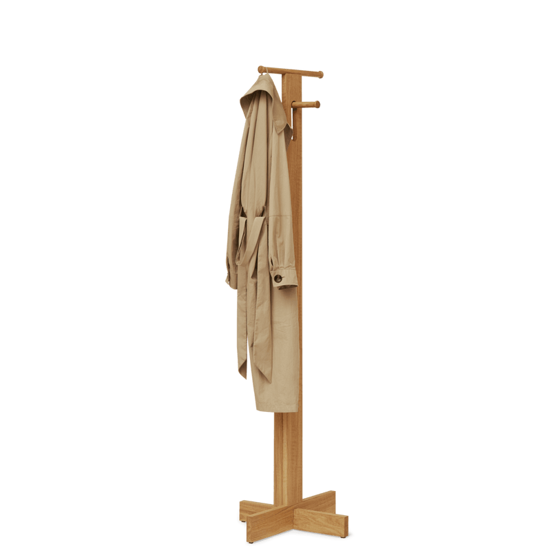Foyer Coat Stand - Form & Refine Coat + Key Racks - White Oak - HORNE