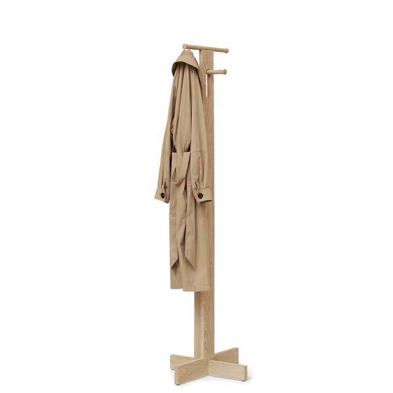 Foyer Coat Stand - Form & Refine Coat + Key Racks - White Oak - HORNE