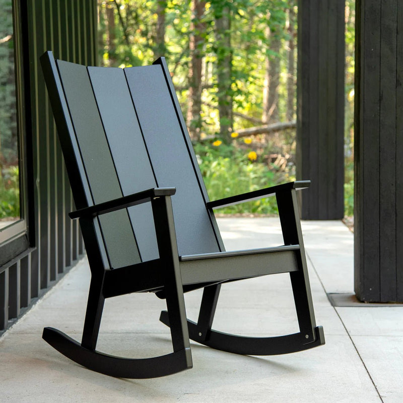 Fredricksonn Rocking Chair - Loll Designs Outdoor Furniture - Charcoal Grey - HORNE