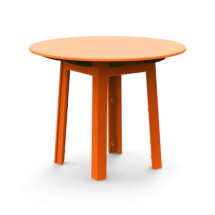 Fresh Air Round Table - 38" - Loll Designs Outdoor Furniture - Standard Table Top - Sunset Orange - HORNE