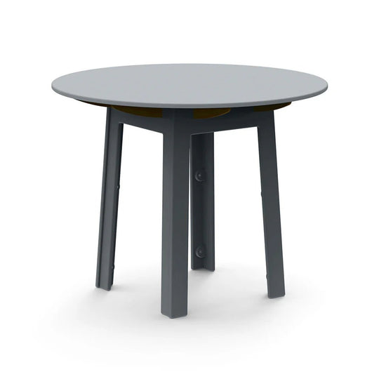 Fresh Air Round Table - 38" - Loll Designs Outdoor Furniture - Standard Table Top - Charcoal Grey - HORNE