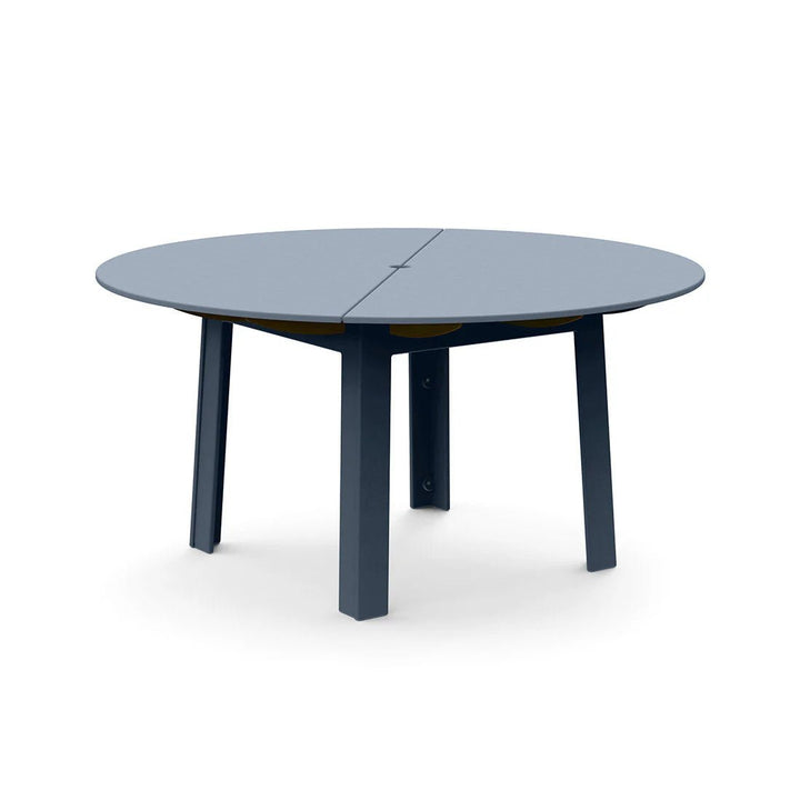 Fresh Air Round Table - 60" - Loll Designs Outdoor Furniture - Table Top with Umbrella Hole - Ash Blue - HORNE