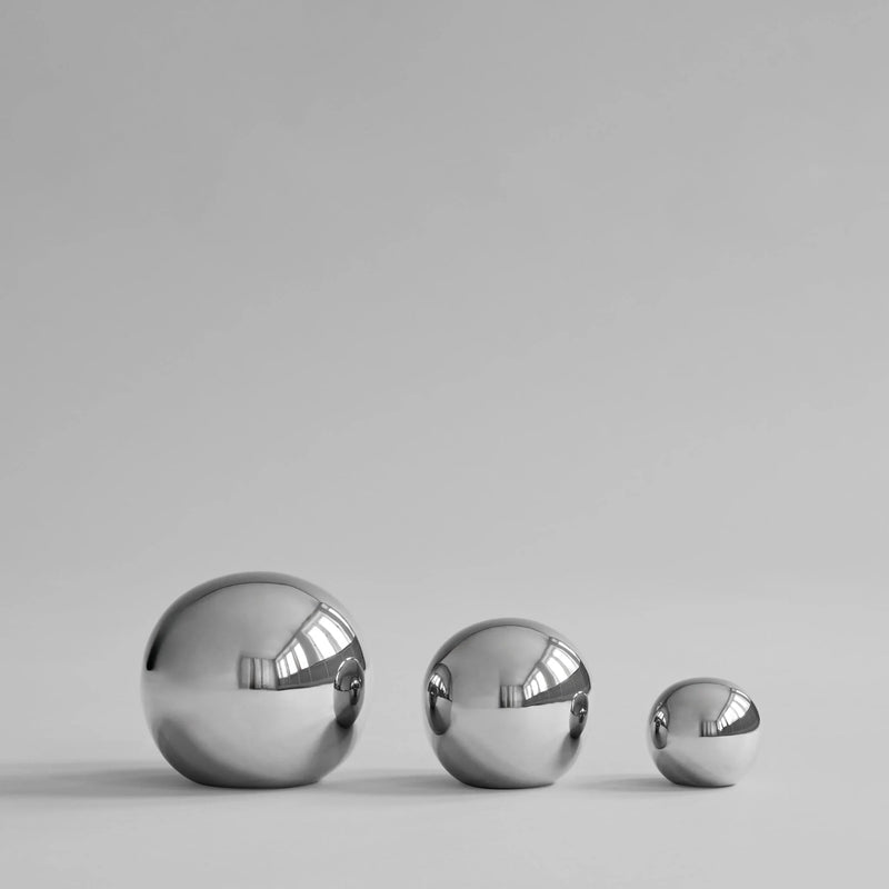 Gallery Balls - Set of 3 - 101 Copenhagen Vases - Chrome - HORNE