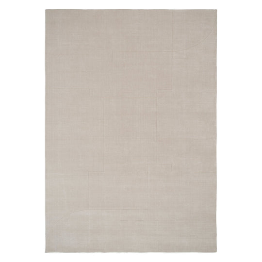 Geometric Maze rug in Beige 170x240 (5.6' x 7.9')