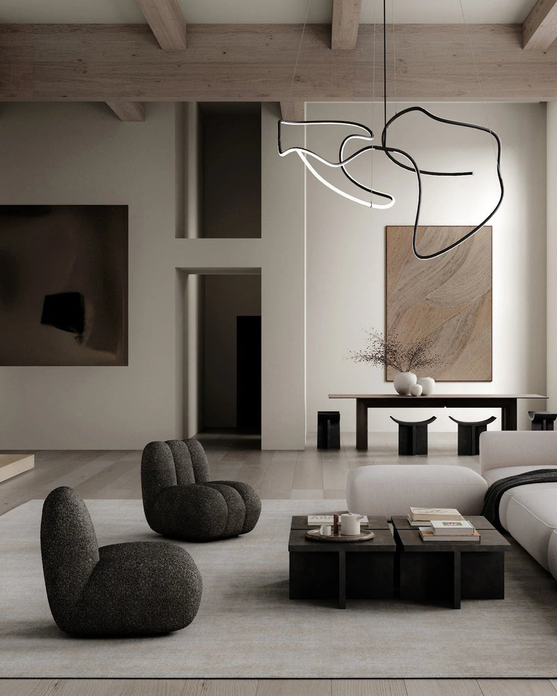 Ghost Chandelier - 101 Copenhagen Lighting - Big - Burned Black - HORNE