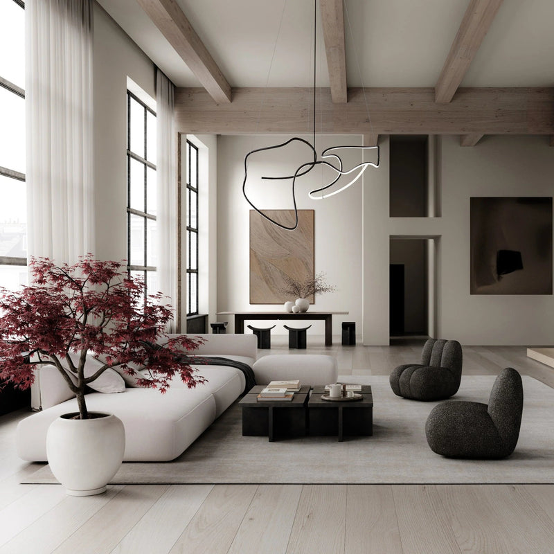 Ghost Chandelier - 101 Copenhagen Lighting - Big - Burned Black - HORNE