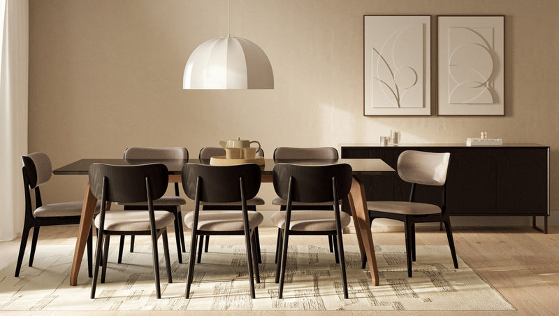 Giane Dining Table - Urbia Tables - Black Nogal - Small - HORNE