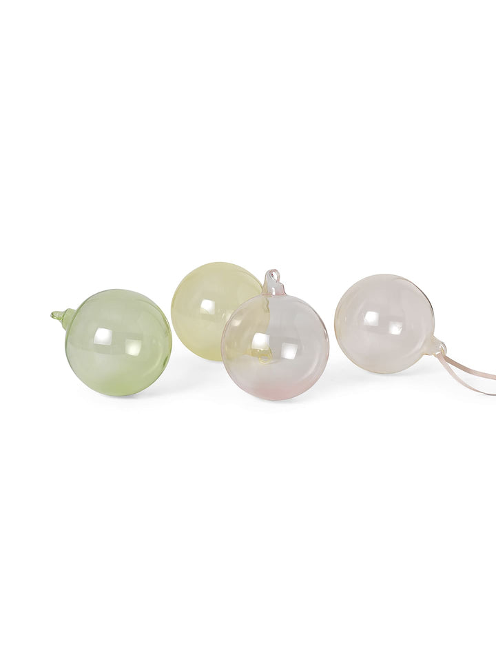 Glass Baubles - L - Set of 4 - Ferm Living Decor - HORNE