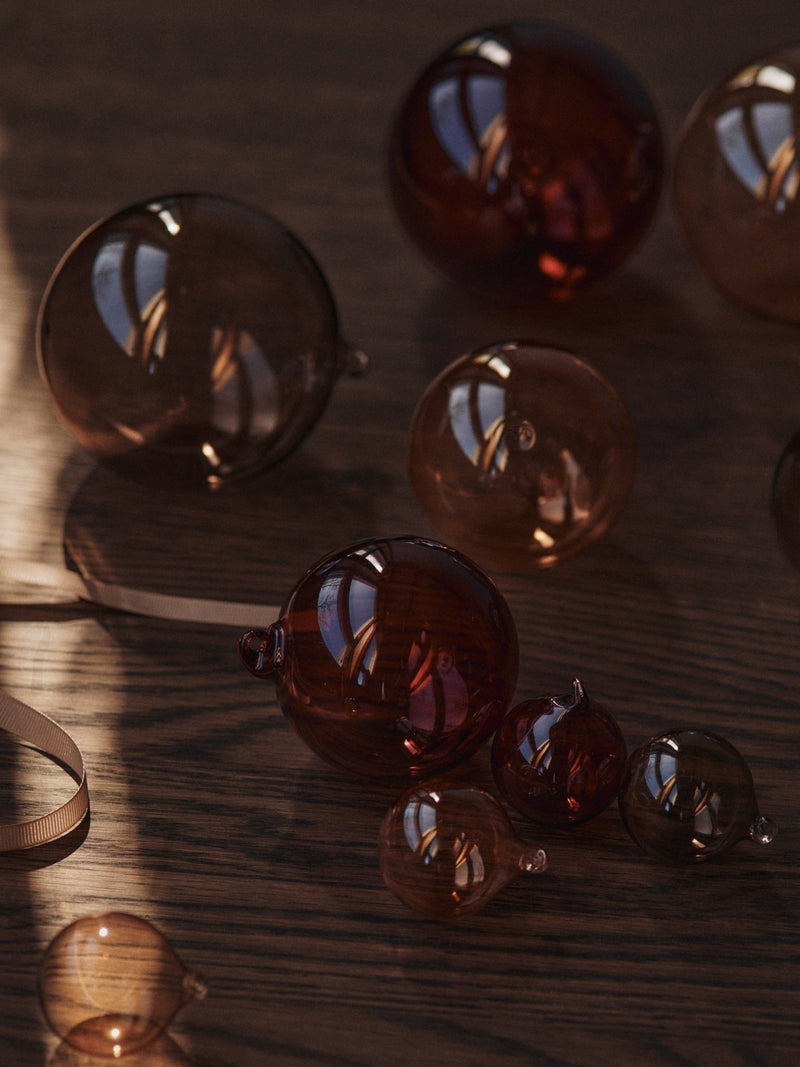 Glass Baubles - M - Set of 3 - Ferm Living Decor - HORNE