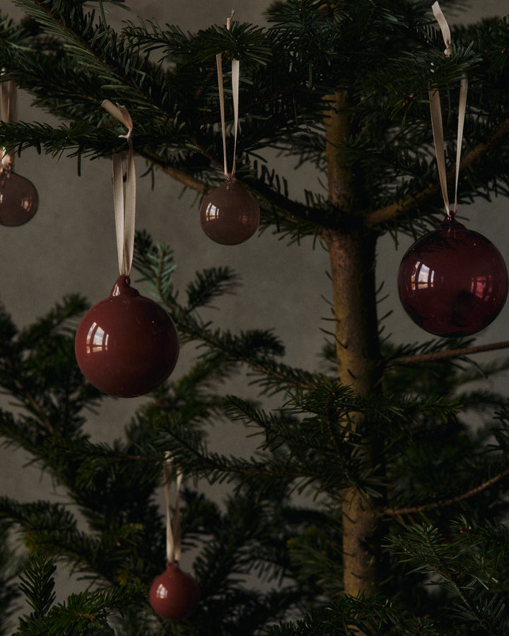 Glass Baubles - M - Set of 3 - Ferm Living Decor - HORNE