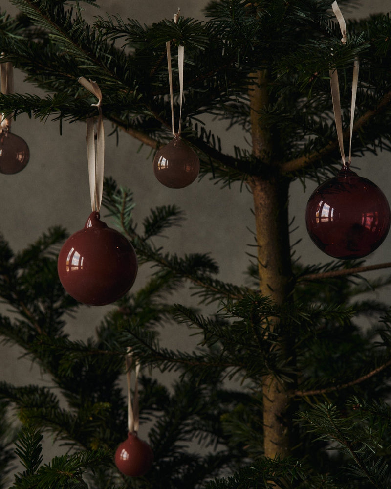 Glass Baubles - M - Set of 3 - Ferm Living Decor - HORNE