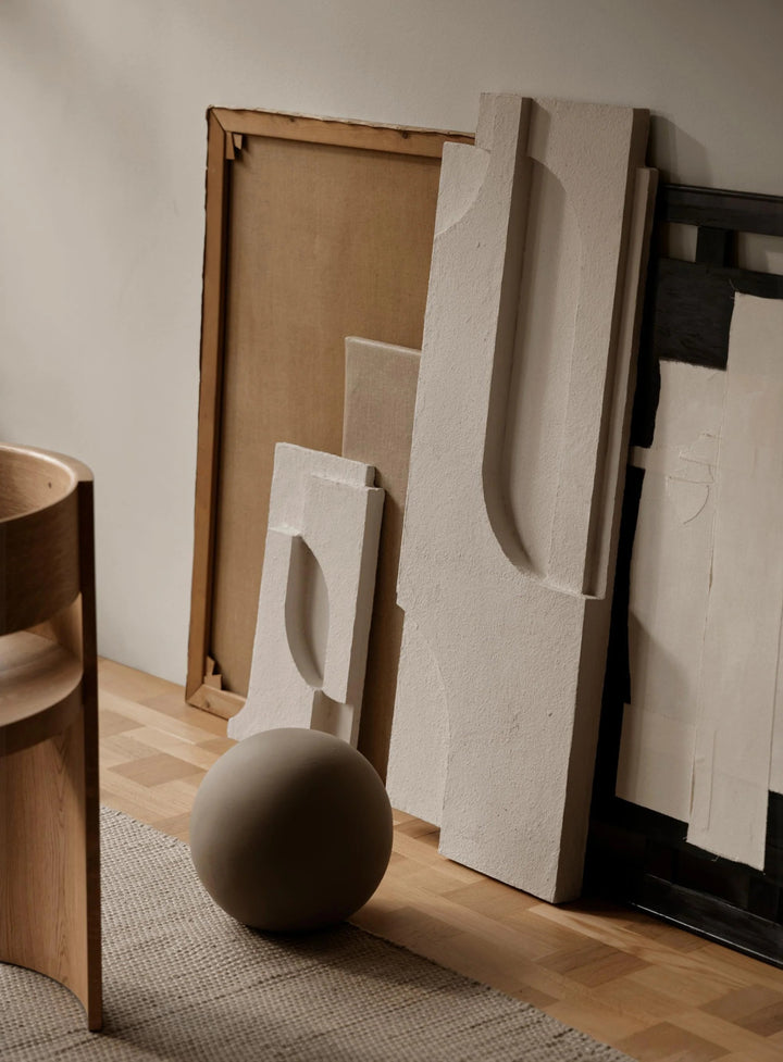 Globe Sculpture - Kristina Dam Art + Objects - Medium - Dark Brown - HORNE