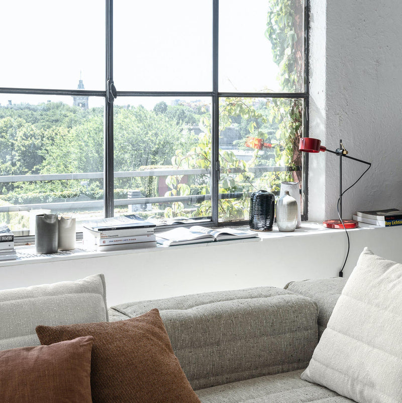 G.O. Table Lamp - Oluce - Table + Task - Scarlet Red - HORNE