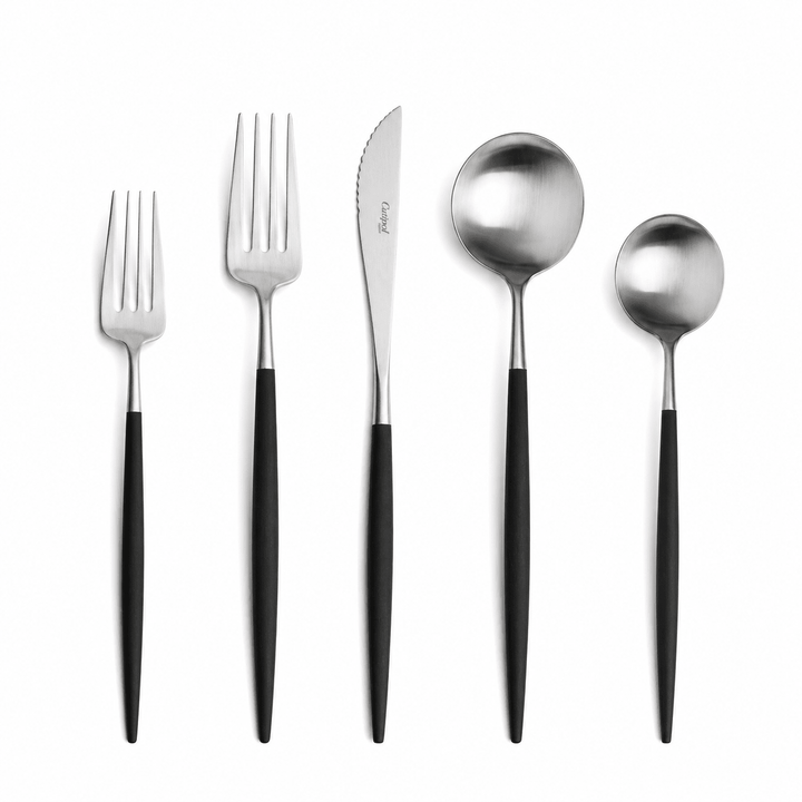 Goa Cutlery - Brushed Steel - Sets - Cutipol Flatware + Serving Pieces - 24 Piece Setting - HORNE