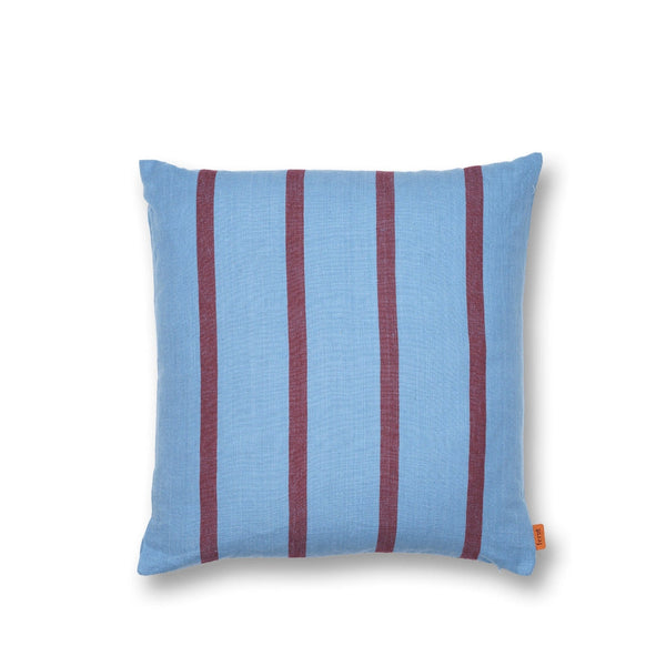 Grand Cushion - Ferm Living - Bedding + Pillows - Faded Blue/ Burgundy - HORNE