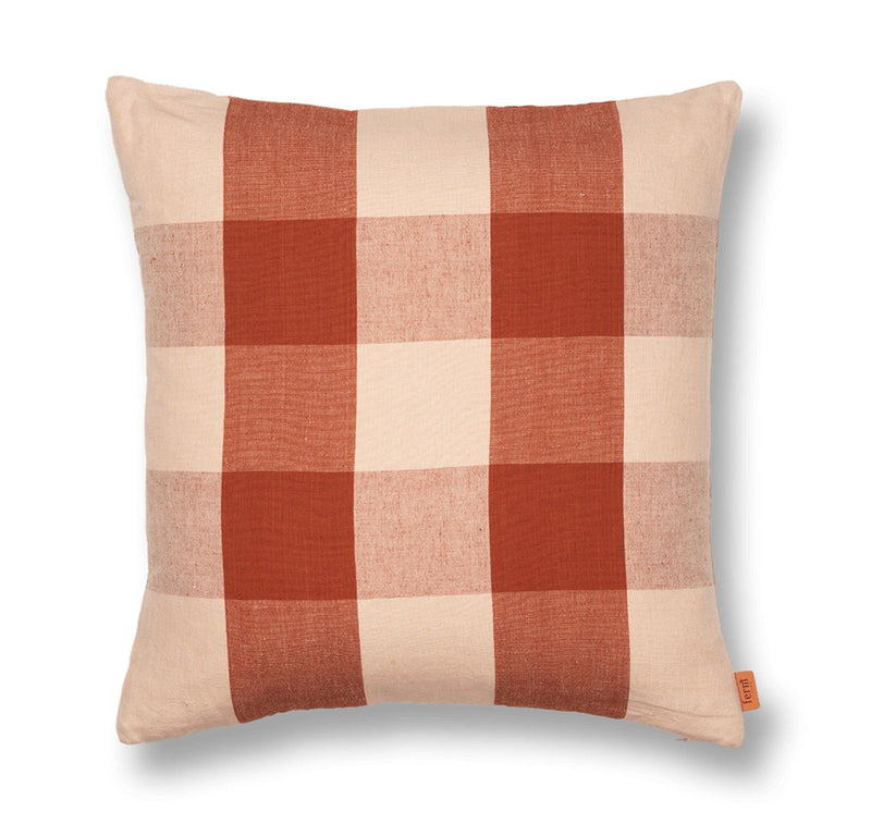 Grand Cushion - Ferm Living - Bedding + Pillows - Camel/ Red - HORNE