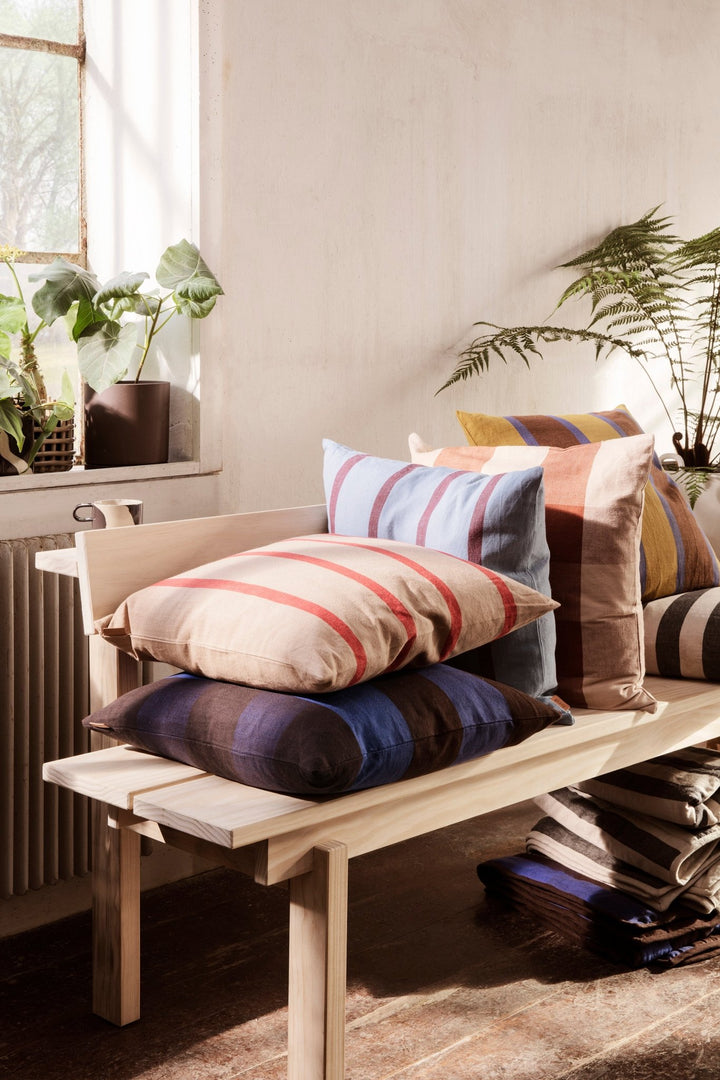 Grand Cushion - Ferm Living - Bedding + Pillows - Sand/ Black - HORNE