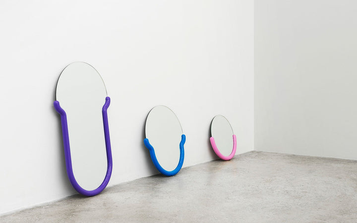 Greg Bogin Mirror - Normann Copenhagen Mirrors - Bogin Mirror Medium - Blue - HORNE