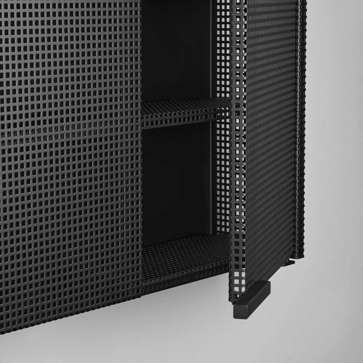 Grid Wall Cabinet - Kristina Dam Sideboards + Cabinets - Black - HORNE