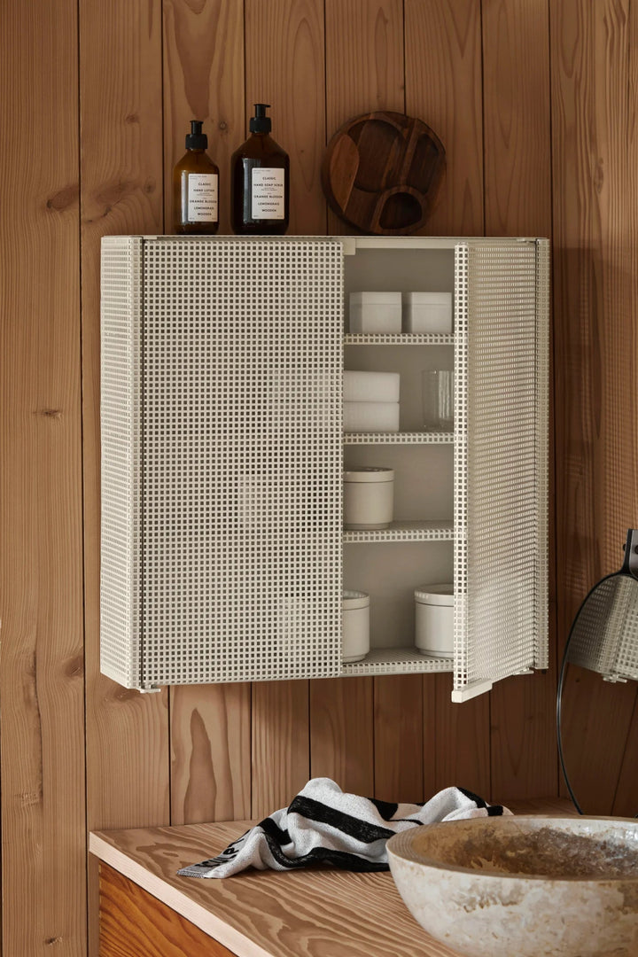 Grid Wall Cabinet - Kristina Dam Sideboards + Cabinets - Black - HORNE