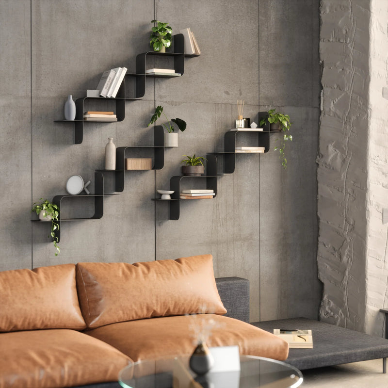 Montage Metal Wall Shelves - Set of 2
