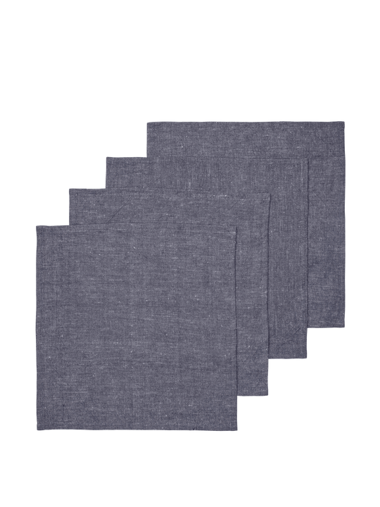 Hale Napkins - Set of 4 - Ferm Living Kitchen + Table Linens - Indigo Blue - HORNE
