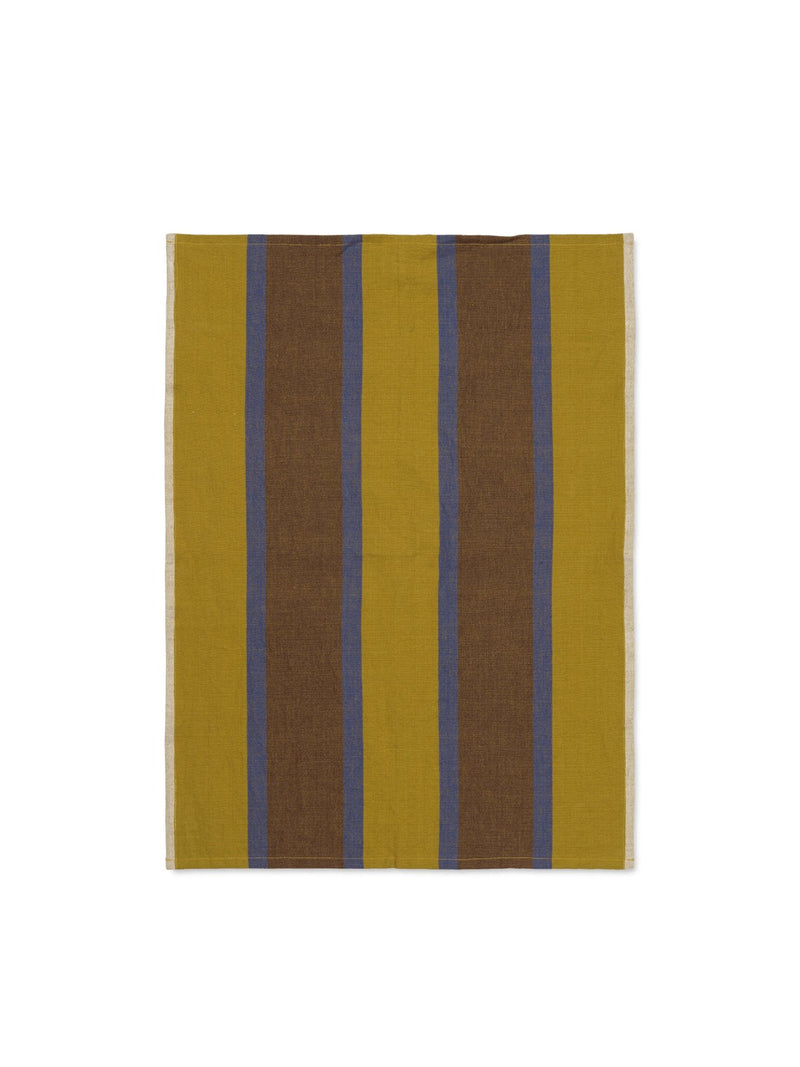 Hale Tea Towel - Ferm Living Kitchen & Dining - Sand/Black - HORNE