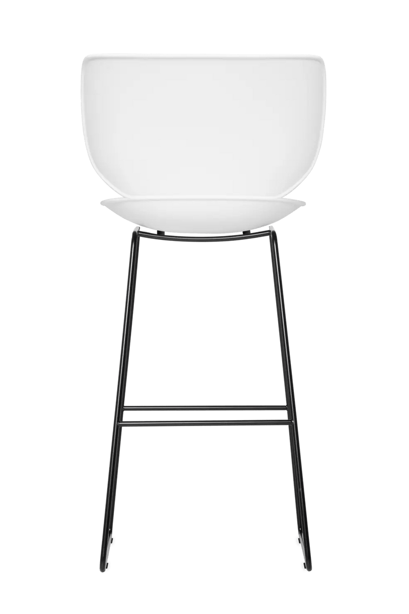 Hana Bar Stool Un - Upholstered Set of 2 - Moooi Stools + Benches + Ottomans - Black - Black - High - HORNE