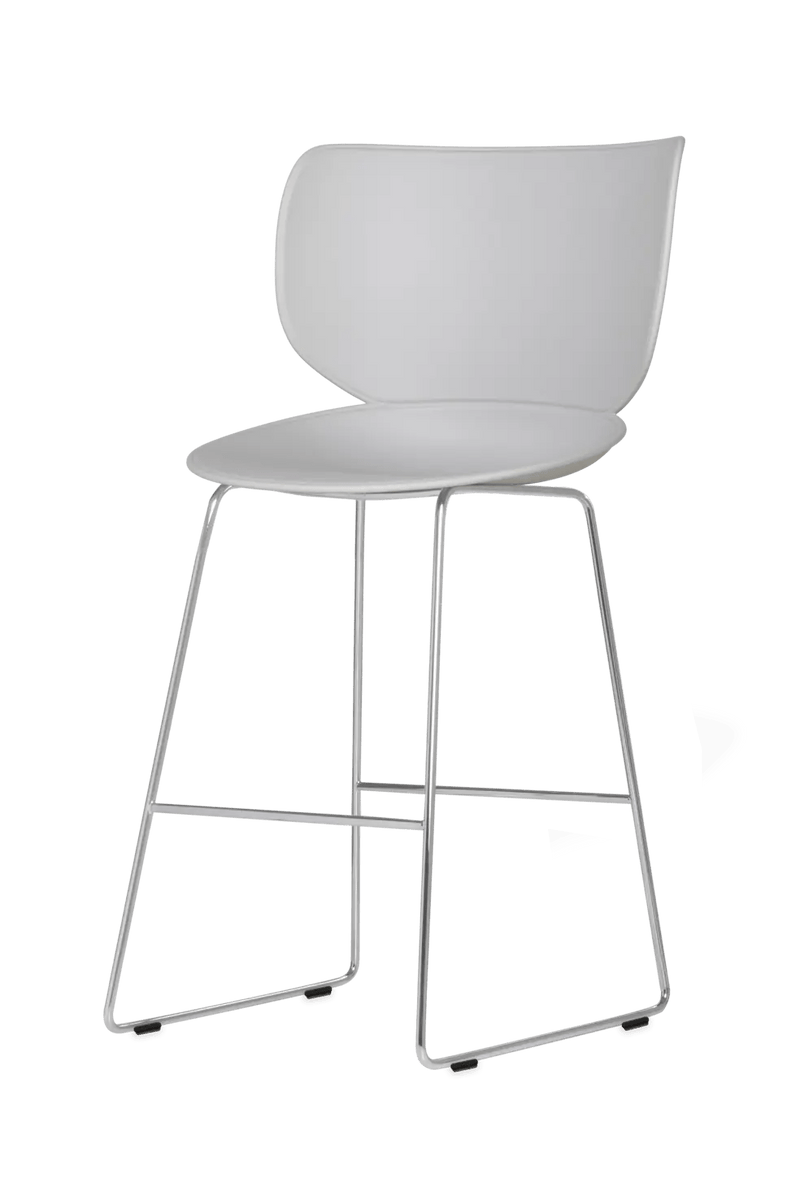 Hana Bar Stool Un - Upholstered Set of 2 - Moooi Stools + Benches + Ottomans - Black - Black - High - HORNE