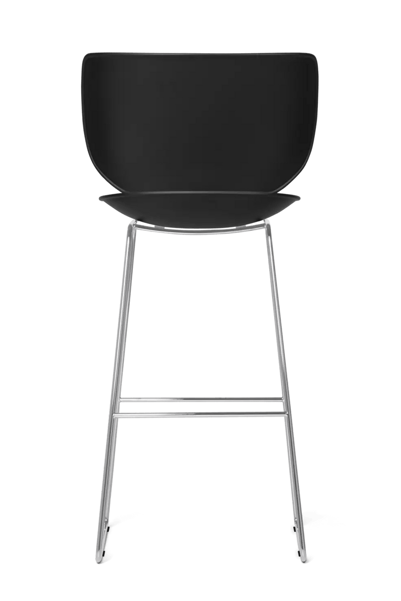 Hana Bar Stool Un - Upholstered Set of 2 - Moooi Stools + Benches + Ottomans - Black - Black - High - HORNE