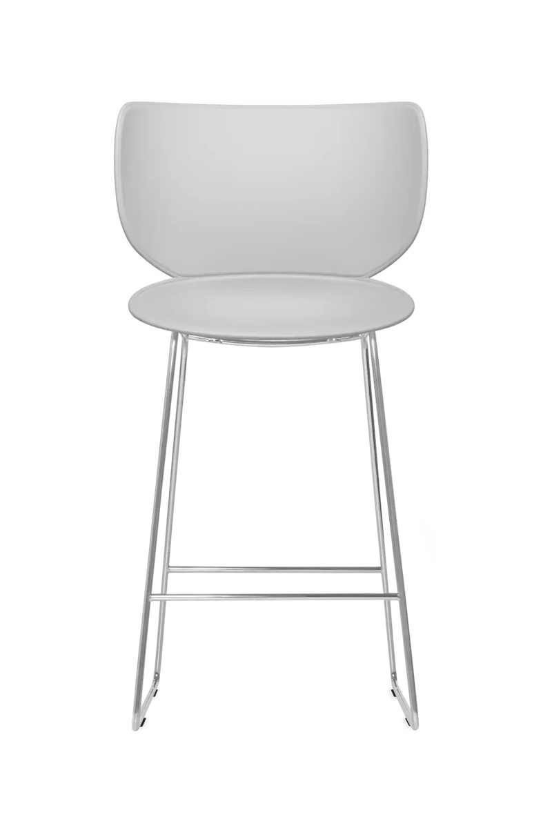 Hana Bar Stool Un - Upholstered Set of 2 - Moooi Stools + Benches + Ottomans - Black - Black - High - HORNE