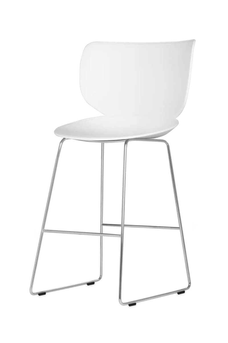 Hana Bar Stool Un - Upholstered Set of 2 - Moooi Stools + Benches + Ottomans - Black - Black - High - HORNE