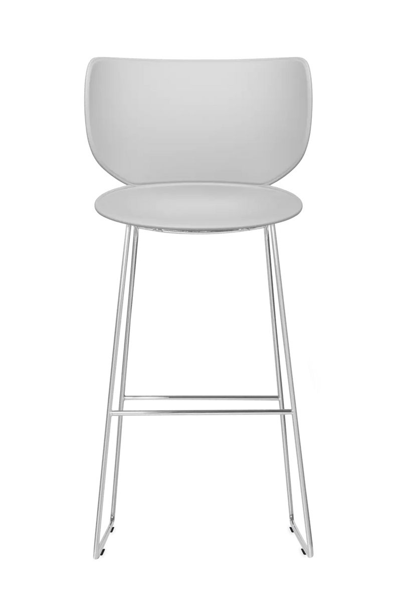 Hana Bar Stool Un - Upholstered Set of 2 - Moooi Stools + Benches + Ottomans - Black - Black - High - HORNE