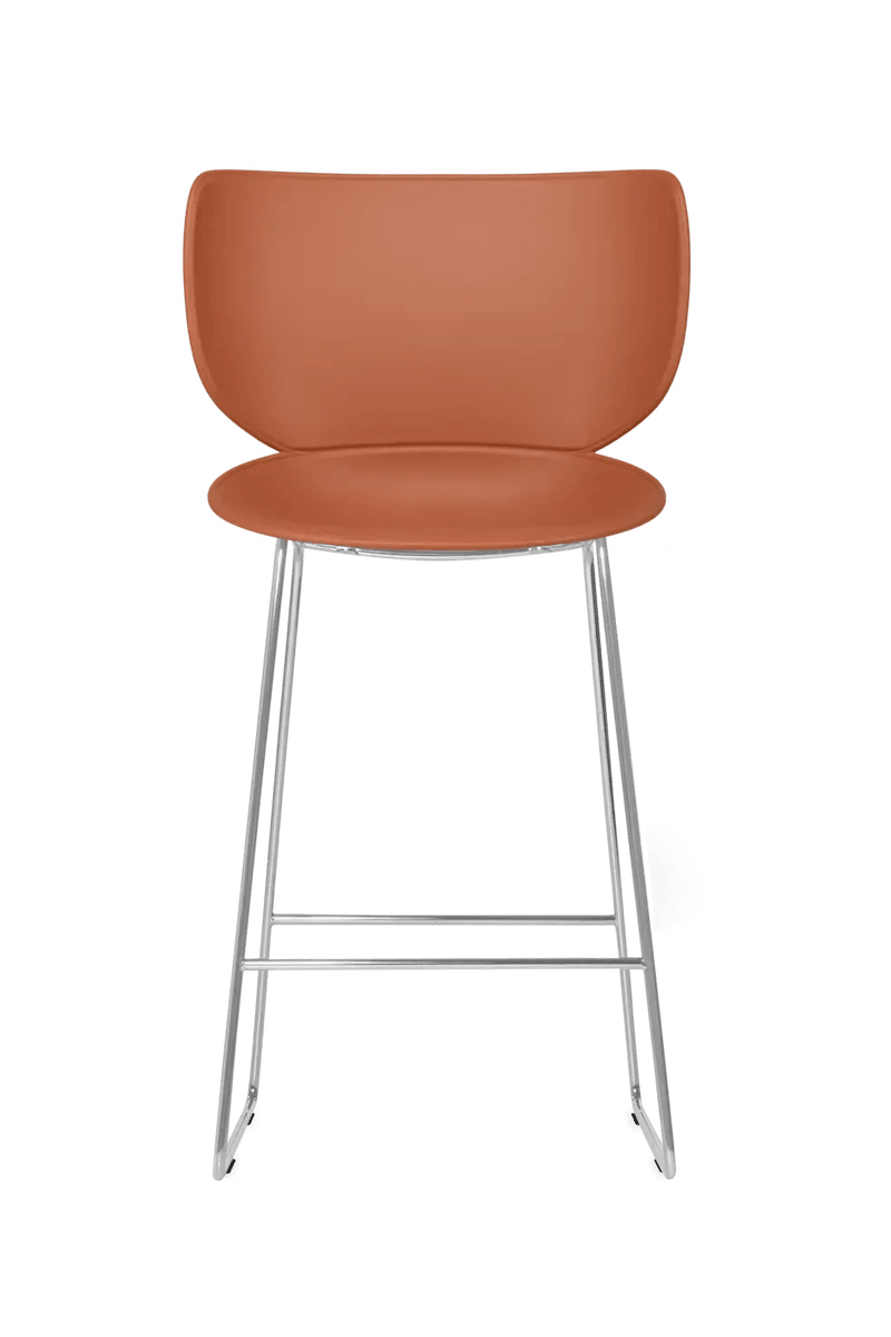 Hana Bar Stool Un - Upholstered Set of 2 - Moooi Stools + Benches + Ottomans - Black - Black - High - HORNE